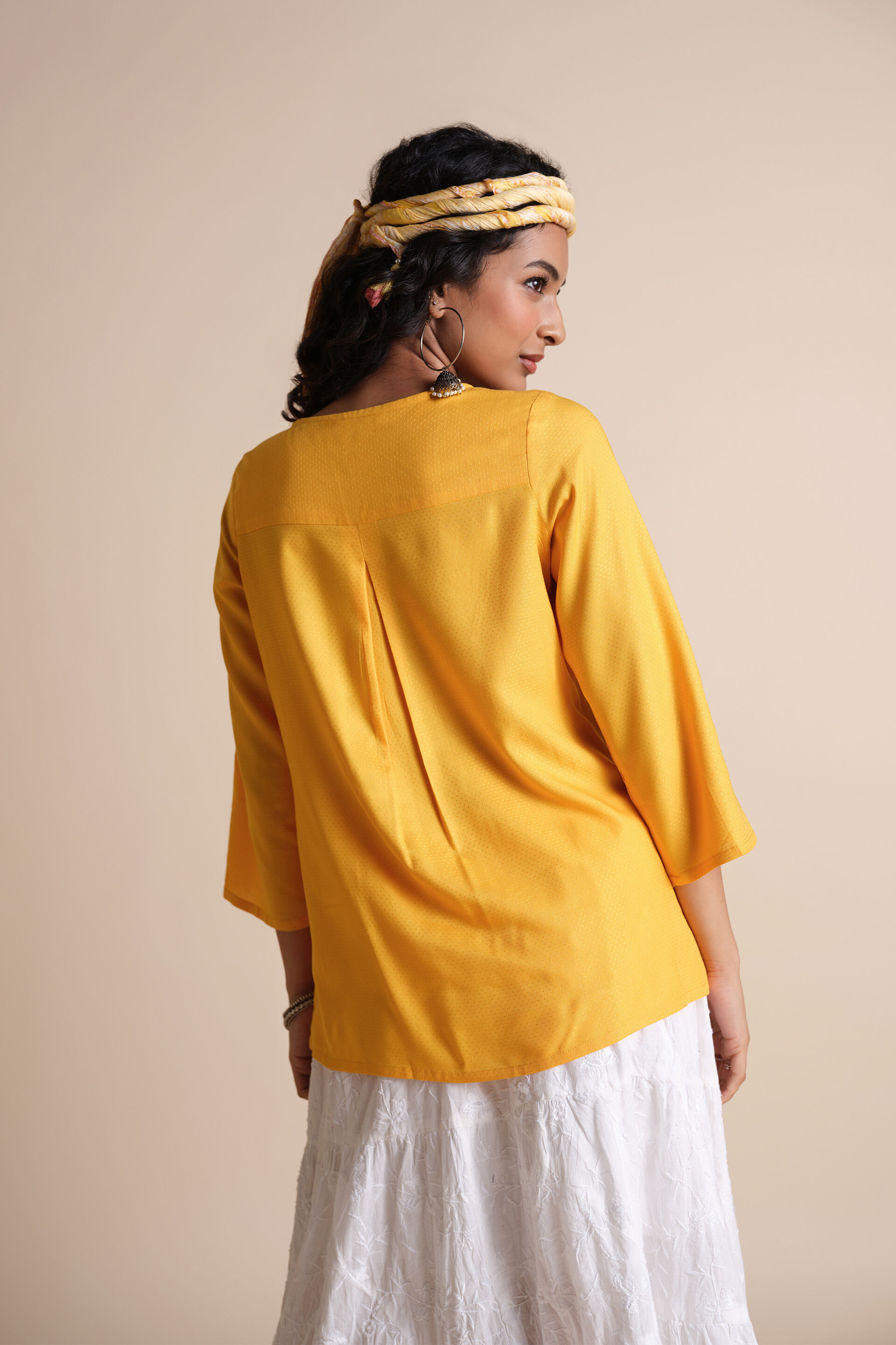 Asiya Top, Mustard, image 6
